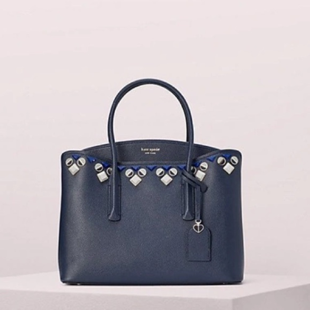 Kate Spade Margaux jeweled large satchel